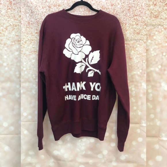 🦄SOLD🦄 NWOT Chinatown Market | UV Rose Crewneck - Picture 2 of 5